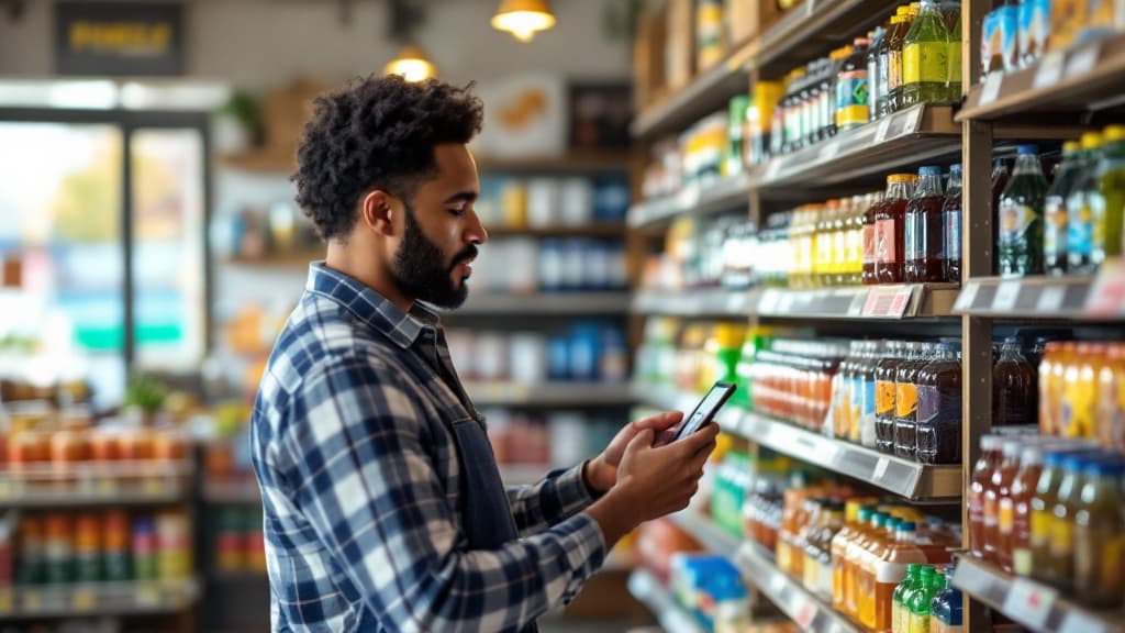 Inventory analysis on a phone screen